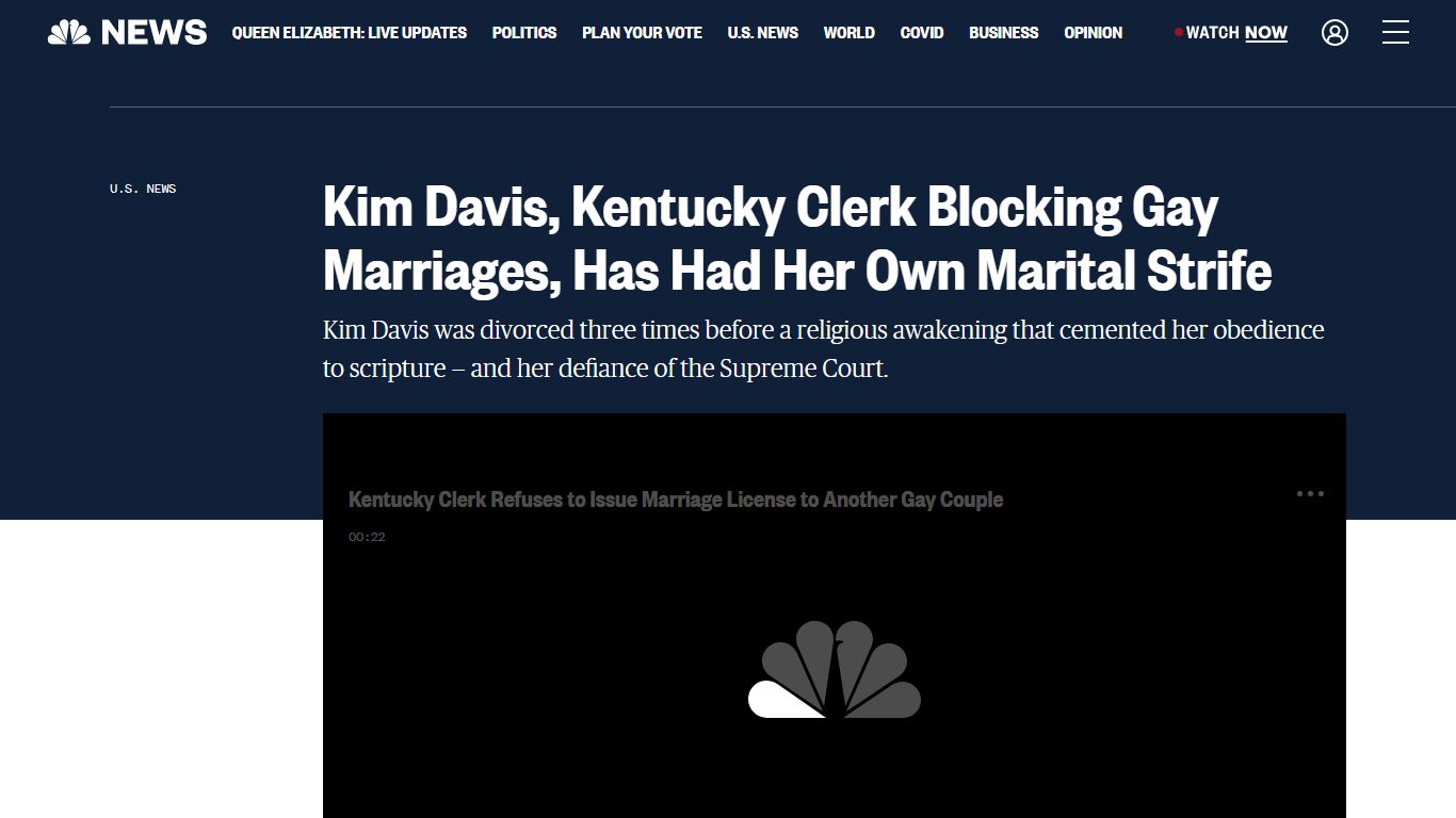 Kim Davis, Kentucky Clerk Blocking Gay Marriages, Has Had Her Own ...